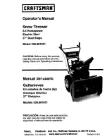 Предварительный просмотр 1 страницы Craftsman 536.881851 Operator'S Manual