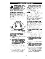 Предварительный просмотр 21 страницы Craftsman 536.881851 Operator'S Manual