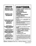 Preview for 60 page of Craftsman 536.884780 Owner'S Manual