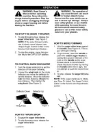 Preview for 9 page of Craftsman 536.885214 Operator'S Manual