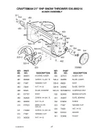 Preview for 27 page of Craftsman 536.885214 Operator'S Manual