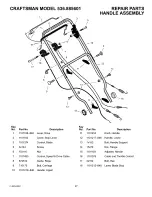 Предварительный просмотр 27 страницы Craftsman 536.885601 Operator'S Manual