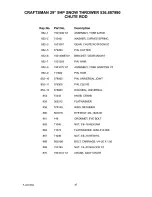 Preview for 47 page of Craftsman 536.887990 Operator'S Manual