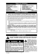 Предварительный просмотр 2 страницы Craftsman 536.887993 Operator'S Manual