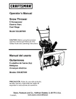 Предварительный просмотр 1 страницы Craftsman 536.887995 Operator'S Manual