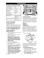 Preview for 17 page of Craftsman 536.887995 Operator'S Manual