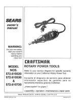 Craftsman 572.610520 Owner'S Manual предпросмотр