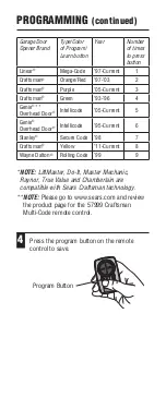 Preview for 4 page of Craftsman 57999 Quick Start Manual