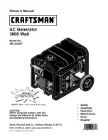 Preview for 1 page of Craftsman 580.323601 Owner'S Manual