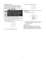 Preview for 8 page of Craftsman 580.323610 Operator'S Manual