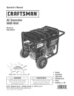 Preview for 1 page of Craftsman 580.325610 Operator'S Manual