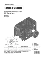 Preview for 1 page of Craftsman 580.326300 Owner'S Manual