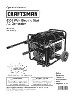 Craftsman 580.326310 Operator'S Manual preview