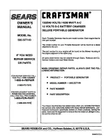 Preview for 2 page of Craftsman 580.327140 Owner'S Manual