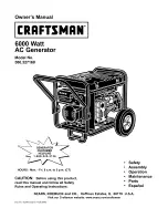 Preview for 1 page of Craftsman 580.327160 Owner'S Manual