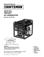 Craftsman 580.327203 Operator'S Manual preview