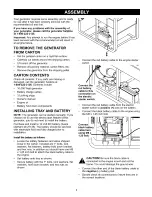 Предварительный просмотр 4 страницы Craftsman 580.327203 Operator'S Manual