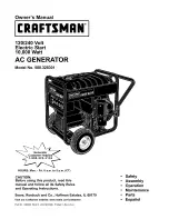 Preview for 1 page of Craftsman 580.328301 Owner'S Manual