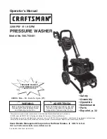 Preview for 1 page of Craftsman 580.750401 Operator'S Manual