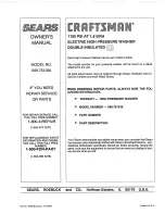 Preview for 18 page of Craftsman 580.75133 Owner'S Manual