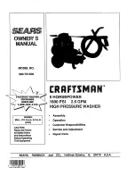 Предварительный просмотр 1 страницы Craftsman 580.7515 Owner'S Manual