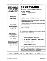 Предварительный просмотр 60 страницы Craftsman 580.7515 Owner'S Manual