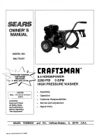 Предварительный просмотр 1 страницы Craftsman 580.751651 Owner'S Manual