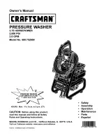 Предварительный просмотр 1 страницы Craftsman 580.752 Owner'S Manual