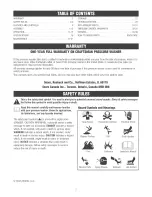 Preview for 2 page of Craftsman 580.752070 Operator'S Manual