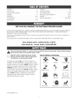 Preview for 2 page of Craftsman 580.752160 Operator'S Manual