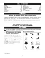 Preview for 2 page of Craftsman 580.752220 Operator'S Manual