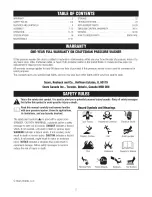 Preview for 2 page of Craftsman 580.752270 Operator'S Manual