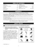 Preview for 2 page of Craftsman 580.752370 Operator'S Manual