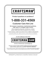 Предварительный просмотр 56 страницы Craftsman 580.754980 Operator'S Manual