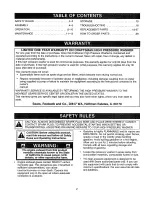 Preview for 2 page of Craftsman 580.762201 Operators Operator'S Manual