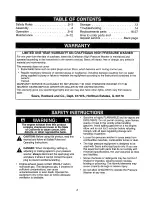 Preview for 2 page of Craftsman 580.768000 Operator'S Manual