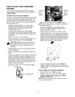 Preview for 8 page of Craftsman 580.768322 Operators Operator'S Manual