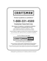 Preview for 44 page of Craftsman 5818.3 Operator'S Manual