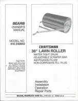 Craftsman 610.240842 Assembly, Installation And Operation Instructions предпросмотр