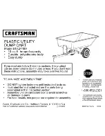 Preview for 1 page of Craftsman 610.24489 User Manual