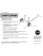 Preview for 1 page of Craftsman 610.24610 User Instructions