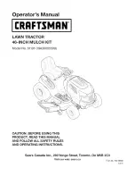 Craftsman 61101 Operator'S Manual предпросмотр