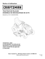 Preview for 5 page of Craftsman 61101 Operator'S Manual