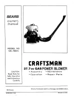 Preview for 1 page of Craftsman 636.796912 Owner'S Manual