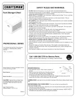 Preview for 1 page of Craftsman 706.139920 Operating Instructions