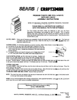 Preview for 1 page of Craftsman 706.657840 Assembly Instructions