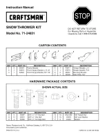 Craftsman 71-24831 Instruction Manual preview