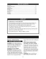 Preview for 2 page of Craftsman 71.74291 Operator'S Manual