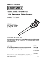 Preview for 20 page of Craftsman 71.74291 Operator'S Manual