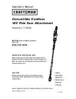 Craftsman 71.74295 Operator'S Manual preview